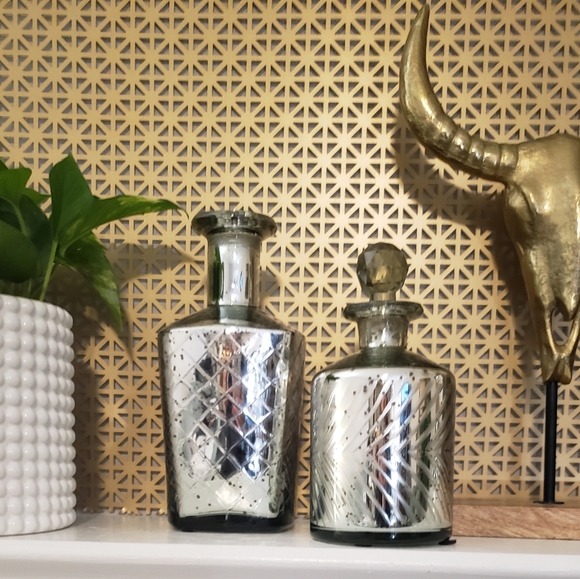 SET OF 2 MERCURY BOTTLES - Picture 1 of 8